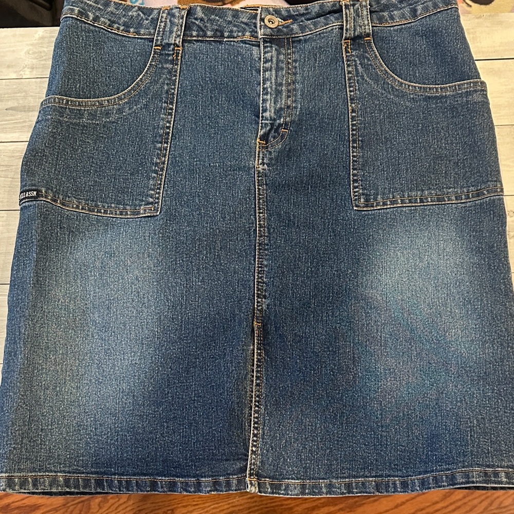 U.S. Polo Assn. Sz 15/16 Blue Denim Skirt